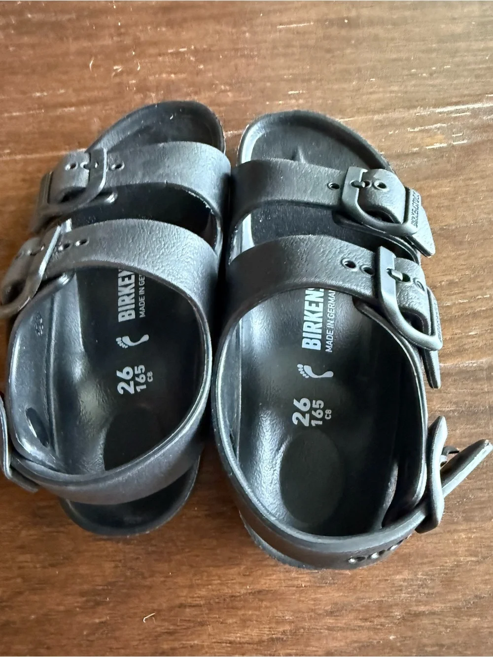 Birkenstock Milano EVA black kids Sz 26 (8) nwot